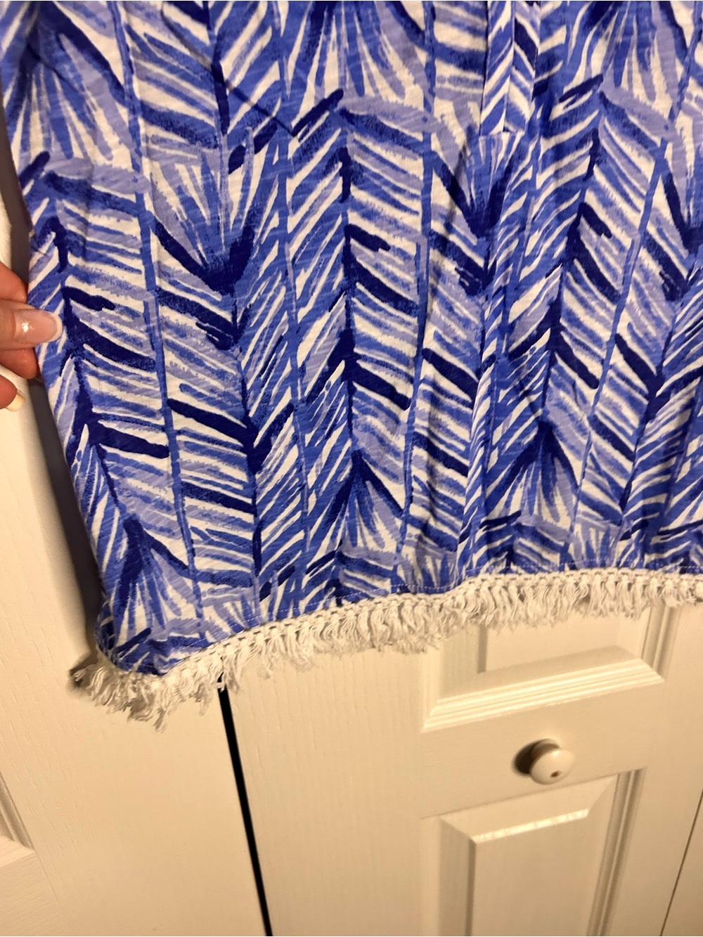 Lilly Pulitzer Kipper Top Tank Blouse Lapis Blue Costa Verde Women’s XS‎ Beach - Picture 4 of 7